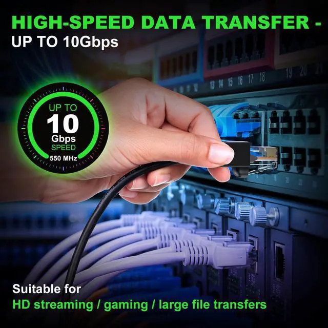 Alt view image 5 of 5 - CableGeeker Cat 6 Patch Cables 2 ft (24-Pack) - Cat 6 Ethernet Cable, Snagless RJ45, Cat6 Patch Cable, Cat 6 Cable, 2 Foot Cat6 Ethernet Cables, Network Cable, Internet Cable - 2 Feet White