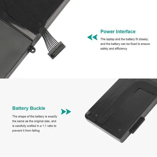 Alt view image 3 of 5 - A1382 A1286 Laptop Battery for 15 inch MacBook Pro 8,2 9,1 MacBook Pro Battery A1286 (Mid 2012 Early 2011 Late 2011) MC721LL/A, MC723LL/A, MD035LL/A, MD318LL/A, MD322LL/A, MD103LL/A, MD104LL/A