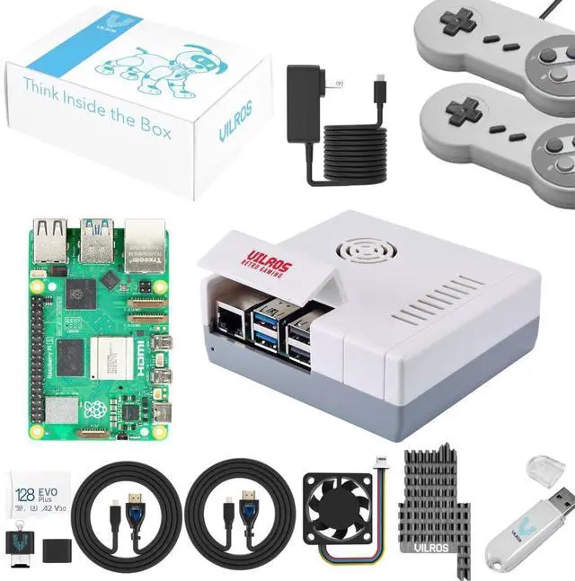 Main image of Vilros Raspberry Pi 5 Retro Gaming Kit (2GB RAM)