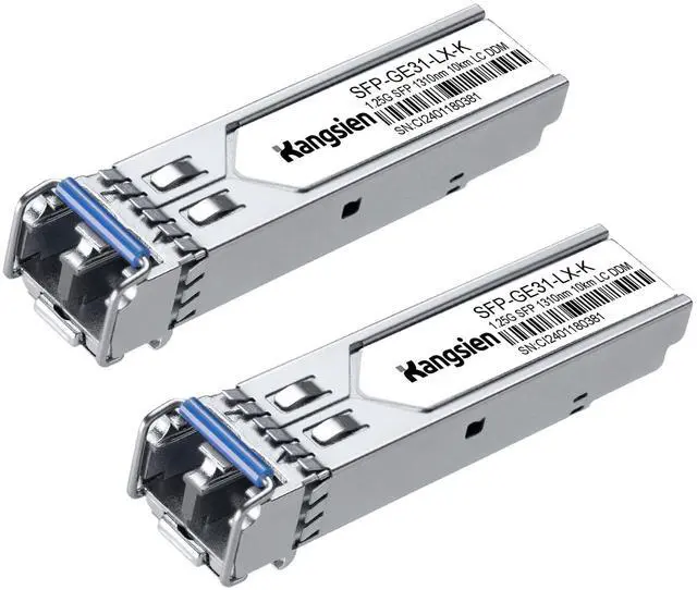 Main image of 1.25G SFP LC Module 1000Base-LX,1310nm SMF Single Mode Fiber Optic Module, up to 10 km, Compatible with Cisco, Ubiquiti, Mikrotik, D-Link, Netgear, Qnap, Linksys and More(2 Pack)
