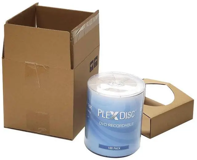 Alt view image 3 of 5 - PlexDisc DVD-R 4.7GB 16x Branded Logo Recordable Media Disc - 100 Disc (No Container) FFP, Writable Blank DVDs for Movies, Music, Data Files - Blank DVD Discs 100 Pack