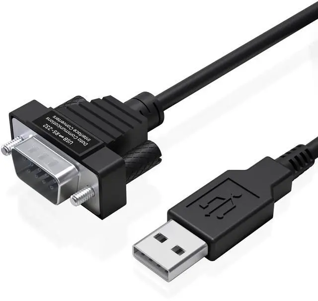 Main image of Gearmo USB to Serial Cable - Compact DB-9 Connector, 36 Inch Length, FTDI Chip, Windows / Mac / Linux, 64-bit Compatible RS232 Adapter