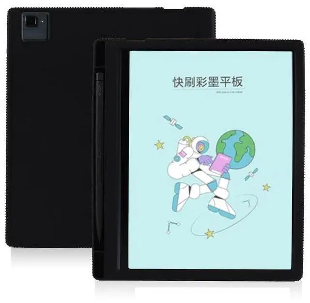 Alt view image 2 of 5 - MINGFENG FRO Slim Silicone Back Cover for Onyx Boox Tab Ultra C Pro Case Pencil Holder 10.3" eBook Soft Protective Shell Boox Tab 10 10C Pro (Black)
