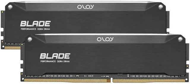 Alt view image 2 of 5 - OLOy DDR4 RAM 16GB (2x8GB) Black Hairline Blade 3600 MHz CL18 1.35V 288-Pin Desktop Gaming UDIMM (MD4U0836181BRLDE)