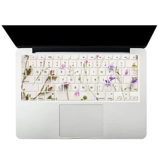 Alt view image 4 of 5 - Bandless Case Compatible with MacBook Air 13 Retina 2018 2019 2020 Model A1932 A2179 M1, Plastic Hard Shell Cover Keyboard Skin for inch Touch ID - Purple Flower A2337/A2179/A1932 (Air 2018-2020)