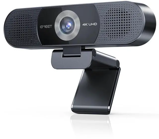 Main image of EMEET 3-in-1 4K Webcam with Microphone and Speaker, C980 PRO 60°-98° Wide Angle Webcam w/ 4 Noise Cancel Mics, 2 Speakers, Fixed Focus, Magnetic Privacy Cover, Great for Group and Personal Video Calls