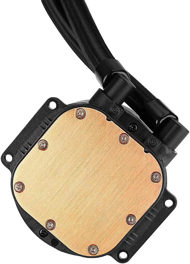 Alt view image 3 of 5 - Computer Case Water Cooler - Gamer - Rise Mode USA - ARGB - Intel - AMD - 240mm - ARGB: Dual Led 5v 3p Motherboard - Black