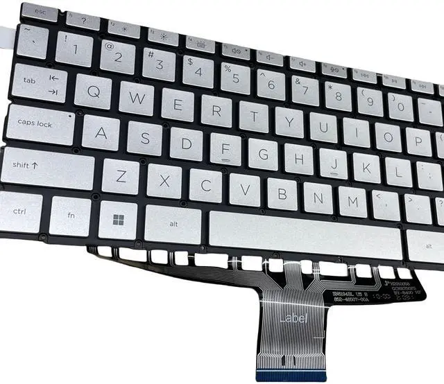 Alt view image 3 of 5 - YIJIATech New Replacement Keyboard with Screwdriver US Layout for HP Spectre x360 14-EA 14-EB 14-AE Silver Backlit Laptop Keyboard