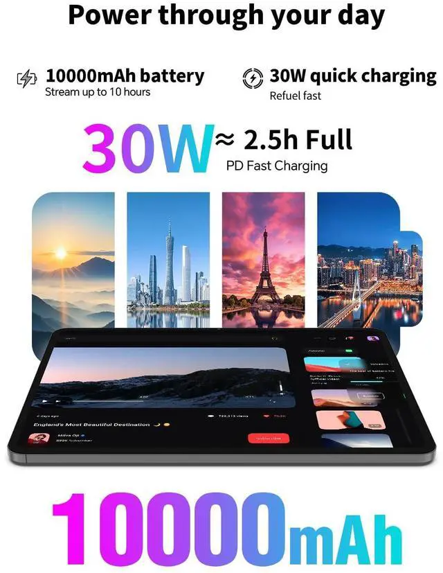 Alt view image 4 of 5 - TECLAST Artpadpro Android 15 Tablet, 12.7 2176x1600 Display, 20GB+256GB, Gemini Ai, 10000mAh+30W Fast Charge, 13 inch Tablet with Widevine L1, 5G WiFi,4G LTE,GPS - Includes Pen
