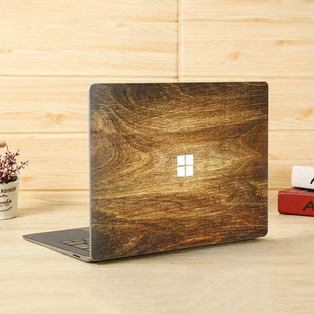 Alt view image 5 of 5 - Ultra Thin Protective Cover Skin Decal Sticker for Microsoft 2024 Surface Laptop 15" (7th Edition Copilot PC), Easy Apply, Anti-Scratch, Residue Free Vinyl Skin [Wood Texture 2]