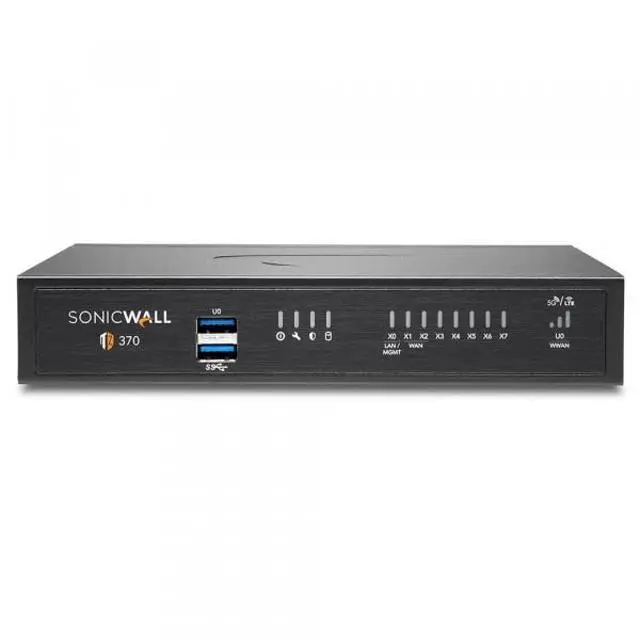 Alt view image 4 of 5 - SonicWall TZ370 TotalSecure | 1YR Advanced Edition | TZ370 Gen7 Firewall with 1 Year Advanced Protection Service Suite | Advanced SMB Appliance with SD-WAN and Threat Defense (02-SSC-6819)