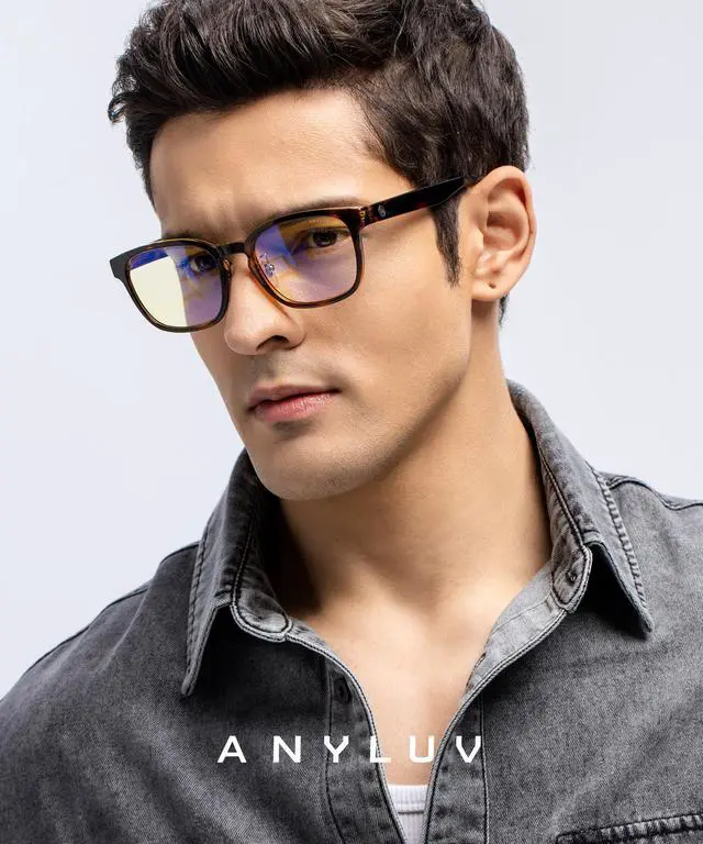 Alt view image 2 of 5 - ANYLUV Blue Light Glasses Men Women Computer Gaming Glasses Anti Eyestrain Lightweight Blue Light Blocking Glasses