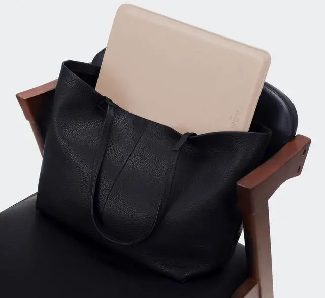 Alt view image 5 of 5 - Comfyable Laptop Sleeve 13 Inch Precisely Compatible with MacBook Air M4 2025-2018 & MacBook Pro M2 2022 M1 2020-2016, Faux Leather Cover Case, Sand