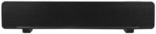 Alt view image 2 of 5 - USB Wired Stereo Soundbar Music Player Bass Surround Sound Box 3.5mm Input for PC Cellphones Tablets Desktop Laptop(Black)