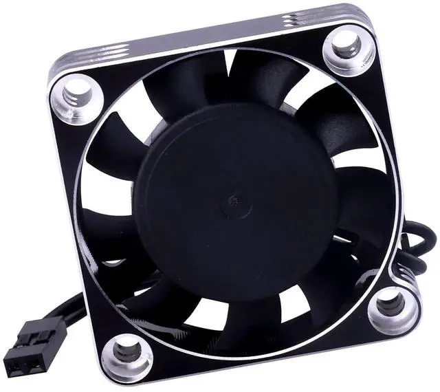 Alt view image 2 of 5 - Unifizz 540 550 Brushless Motor Black-Silver Motor Cooling Fan RC Model Heatsink ESC Cooling Fan 16000RPM for RC Car Truck Buggy Crawler 1/8 1/10 Scale
