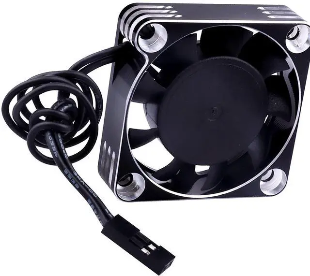 Alt view image 3 of 5 - Unifizz 540 550 Brushless Motor Black-Silver Motor Cooling Fan RC Model Heatsink ESC Cooling Fan 16000RPM for RC Car Truck Buggy Crawler 1/8 1/10 Scale