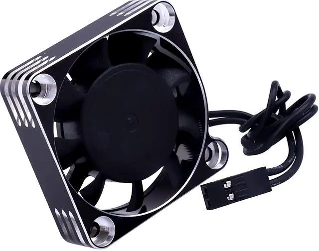 Alt view image 5 of 5 - Unifizz 540 550 Brushless Motor Black-Silver Motor Cooling Fan RC Model Heatsink ESC Cooling Fan 16000RPM for RC Car Truck Buggy Crawler 1/8 1/10 Scale