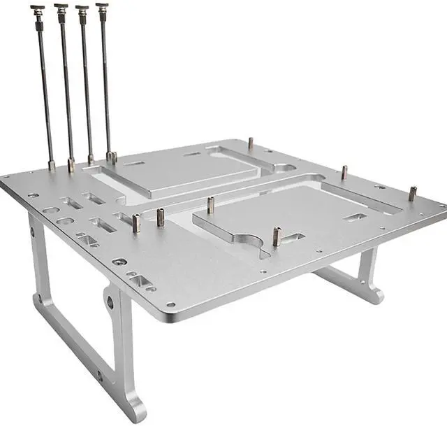 Main image of Open Air Frame Computer Case PC Test Bench Aluminum Computer Cases Shell, Support Installation of Water Cooling Devices Compatible with ITX/MATX/ATX Motherboards(MATX Motherboard)