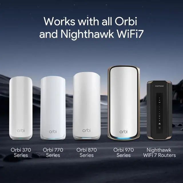 Alt view image 4 of 5 - Wall Mount for Orbi WiFi 7 Router - Compatible with Orbi 970, 870, 770 Series & Nighthawk Wi-Fi 7 Mesh Systems, Orbi Secure Bracket Holder for Save Space & Boost Signal (RBEWMB-10000S) (Black, 2-Pack)