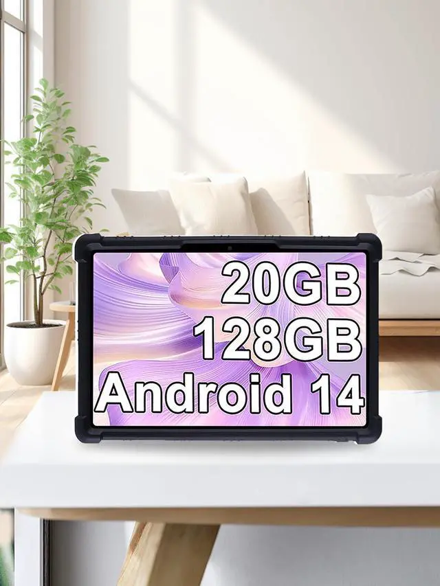 Alt view image 4 of 5 - for FEZAWIO F11 2024 Tablet 10 Inch Android 14 Tablets Case,BOVUGAC Soft Silicone Adjustable Stand Shockproof Kids Friendly for FEZAWIO F11 10"(Black)