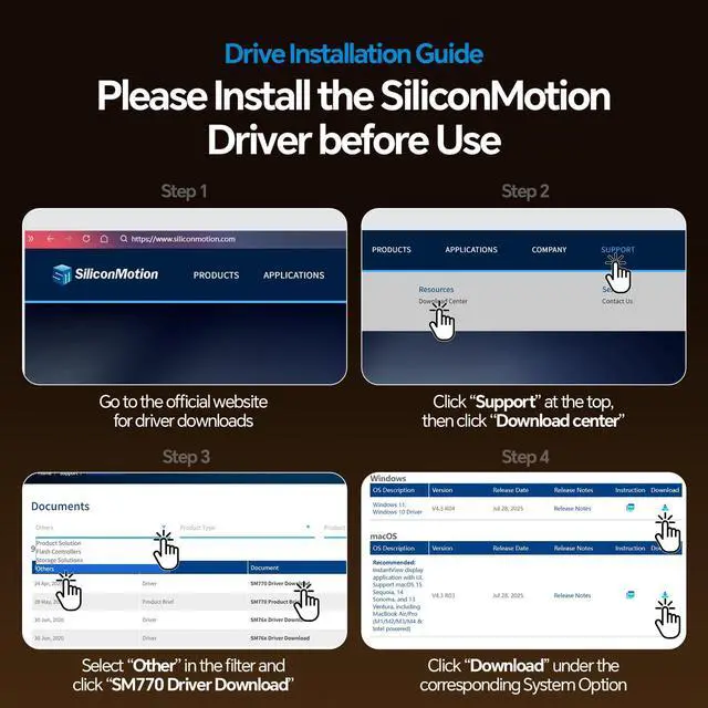 Alt view image 4 of 5 - PULWTOP Triple Display Docking Station with Dual Stand, 19-in-1 Laptop Docking Station 3 Monitor with 100W PD, 3 HDMI + 2 DP 4K, 2 USB-C, 2 USB-A Data/Charging, 2 USB-C PD, Ethernet (Driver Required)