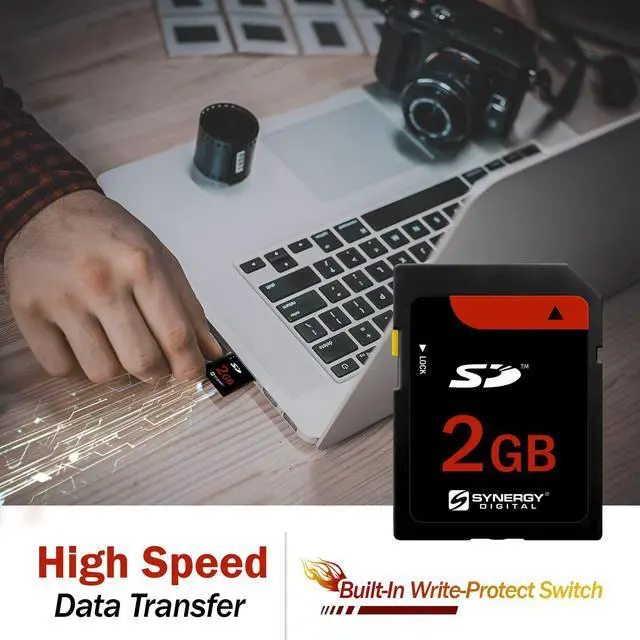 Alt view image 4 of 5 - Synergy Digital 2GB SD Memory Cards - Pack of 2