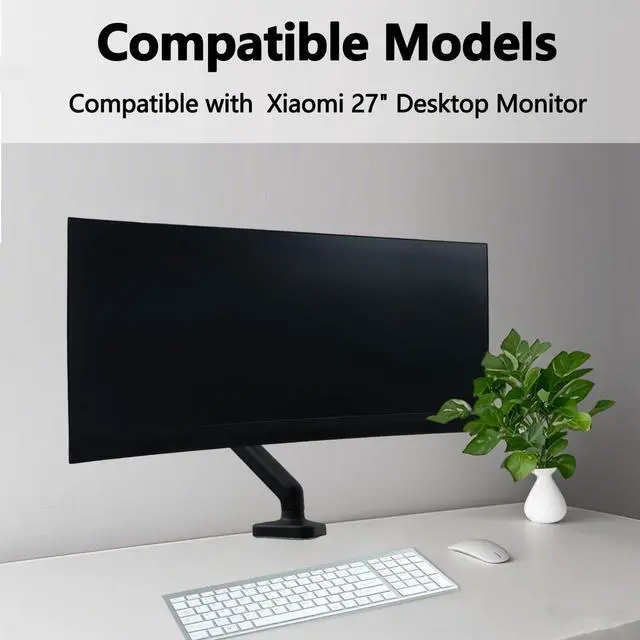 Alt view image 3 of 5 - Mi Vesa Adapter Compatible with Xiaomi Mi 27" Monitor(Fits Mi Desktop 27, Display 27 2K,RMMNT27NF) Mount Bracket for VESA 75x75 to 100x100 Monitor Arms, Stands and Wall Mounts