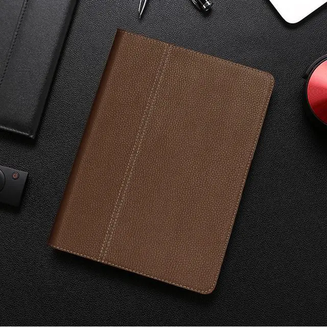 Alt view image 3 of 5 - NANRUIL for Ipad Case 10.2-inch 9th/8th/7th Gen 2021/2020/2019 Genuine Leather Cover Protective Shell,Auto Wake/Sleep.Dark Brown