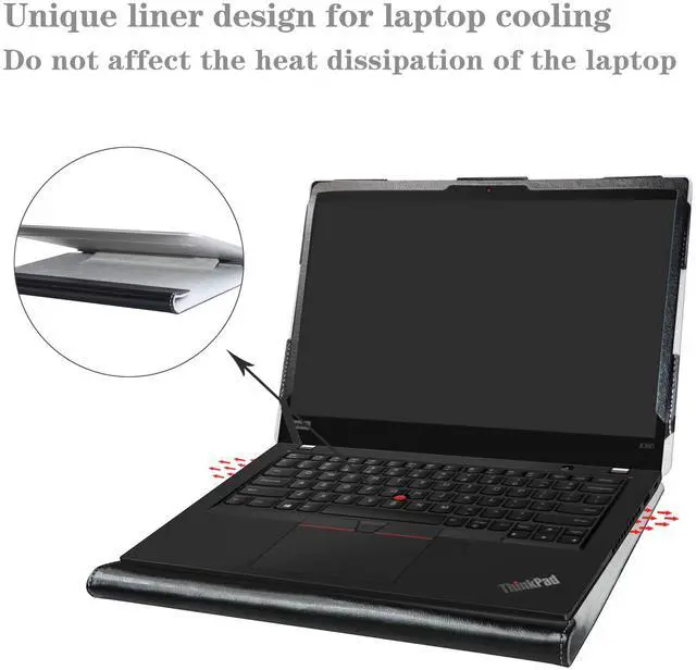 Alt view image 4 of 5 - Alapmk Protective Case for ASUS Zenbook 14 UX3405 UX3405MA-PH77, Acer Swift 14 AI SF14-51T, MacBook Pro 14 Inch 2024 A3401, HP EliteBook X Flip 14 G1i/EliteBook X 14 G1i, Black