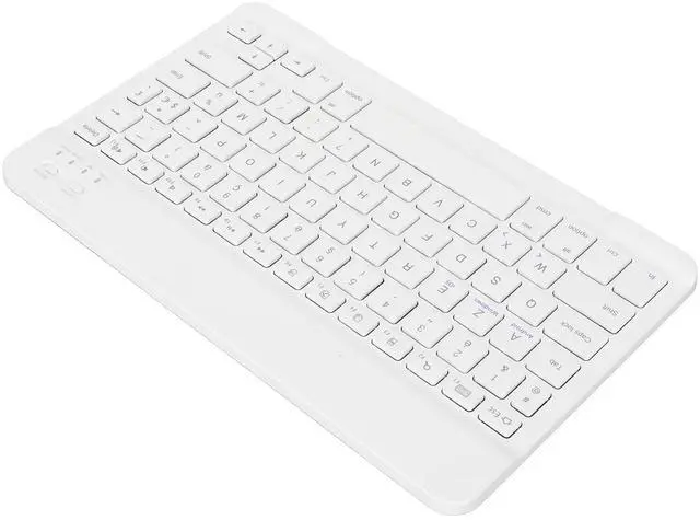 Main image of Sanpyl 10in Ultra Thin Bluetooth French AZERT Keyboard, Slim Multifunctional Keyboard for Tablet Phone Computer (White)