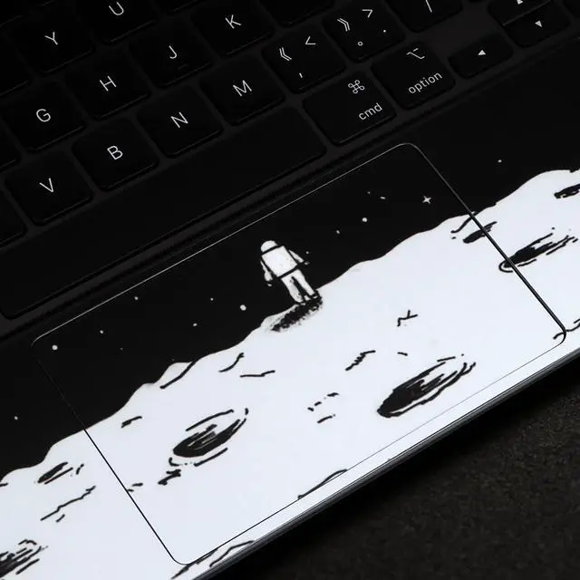 Alt view image 5 of 5 - IMMOENUC 3-in-1 Tablets Skin Sticker Colorful Decals for 2024 iPad Pro M4 Magic Keyboard 11 inch Full Body Protective case Vinyl Durable Materials wrap Cover Self-Adhesive,Pre-CutEarth Black