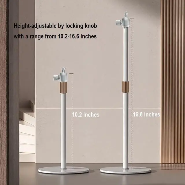 Alt view image 3 of 5 - AceTaken White Tabletop Stand Tripod Holder Compatible with Elgato Facecam-Neo,Facecam MK.2 webcams/Wave 3/Wave DX/Wave Neo/Key-Light/Key Light Neo/Key Light Mini