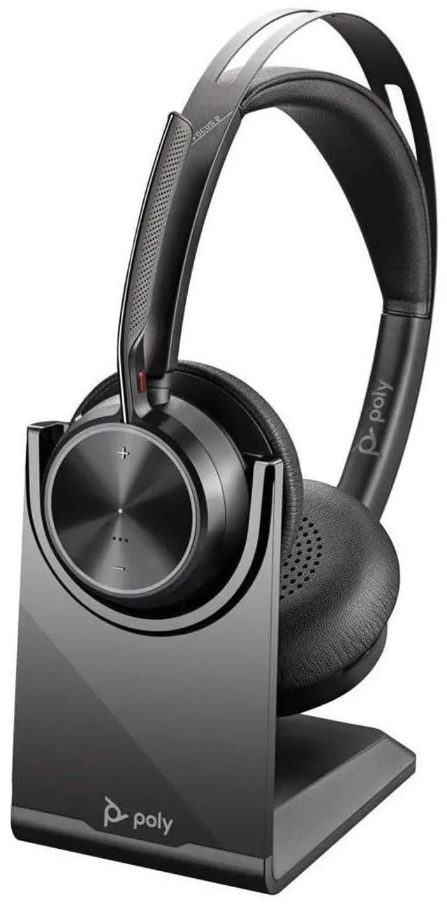 Main image of Poly Voyager Focus 2 USB-C-C Headset +USB-C/A Adapter + Charging Stand