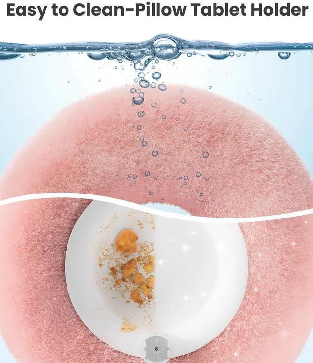 Alt view image 5 of 5 - VOLTIFYMAX Tablet Pillow Stand with Kindle Page Turner for Reading in Bed, 360°Adjustable iPad Holder with Snack Bowl, ComPatible with 4.7''-13''Kindle Accessories/Paperwhite/iPad/iPhone/Samsung, Pink