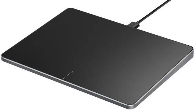 Main image of ProtoArc Wired USB Trackpad for Windows 10/11, Large High-Precision Wired Trackpad Mouse with Multi-Gesture, Ultra Slim Portable Aluminum Touchpad Mouse for Computer/Desktop/Laptop, Grey Black