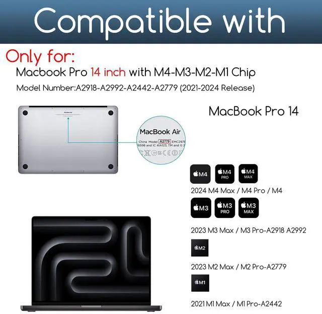 Alt view image 2 of 5 - KEANBOLL Magnetic Privacy Screen for MacBook Pro 14 Inch- Removable Anti-Glare Filter with Blue Light Reduction | Compatible with MacBook Pro 14 inch (M4, M3, M2, M1, Pro/Max)