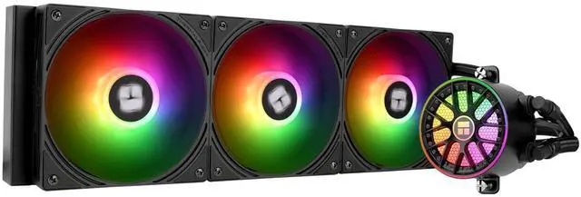 Main image of Thermalright Aqua Elite 360 V6 ARGB Black CPU Liquid Cooler, 360 Cooling Row Size,3x120mm Water Radiator,AMD: AM4/AM5,Intel LGA115X/1200/2011/1700/1851, AIO CPU Cooler