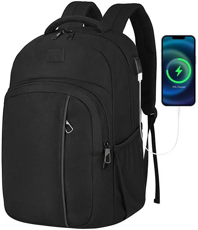 Main image of LARIPOP Extra Large Backpack,17.3 Inch Business Laptop backpack for Men Women with USB Charging Port,Water-Resistant Laptopack Weekender Daypack for Work College Computer