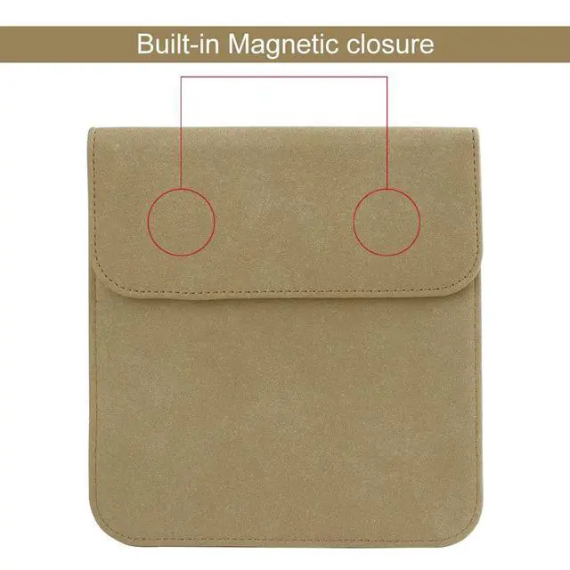 Alt view image 3 of 5 - Sleeve Bag Suede Leather for 7" Kindle Oasis (10th Generation, 2019 Release and 9th Generation, 2017 Release), Portable Water Repellent Protective Case (Brown)