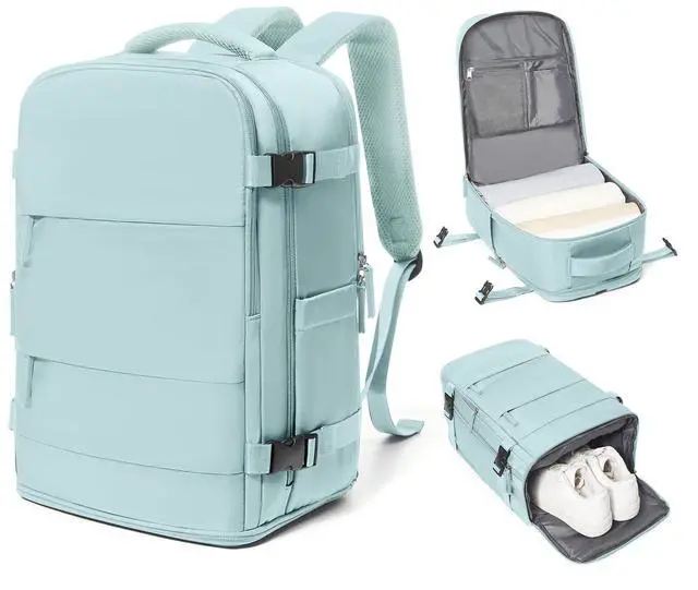 Main image of coowoz Travel Backpack Carry On for Women Man Gym Backpacks with Laptop Compartment Mochila de Viaje Teacher Personal Item Backpack Airplane Accessories Must Haves Blue Small