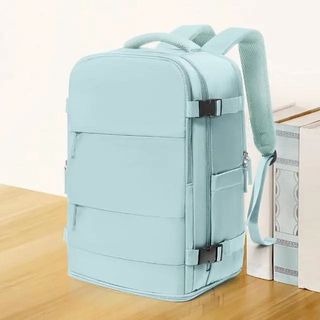 Alt view image 2 of 5 - coowoz Travel Backpack Carry On for Women Man Gym Backpacks with Laptop Compartment Mochila de Viaje Teacher Personal Item Backpack Airplane Accessories Must Haves Blue Small