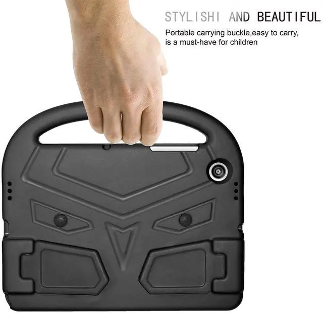 Alt view image 4 of 5 - UUcovers Kids Case for Samsung Galaxy Tab A8 10.5 inch Tablet 2022 (SM-X200/X205/X207) Shockproof Handle Stand Lightweight Silicone Protective Kickstand Cover for Galaxy Tab A8 10.5 inch, Black Bird