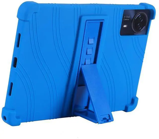 Alt view image 3 of 5 - AKNICI Case for TECLAST T65 Max Tablet 13 Inch, Soft Silicone Heavy Protective Cover with Adjustable Kickstand for TECLAST T65 Max Tablet 13 Inch, Blue