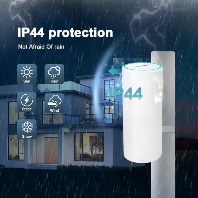 Alt view image 4 of 5 - Todaair Pro-Grade Outdoor WiFi Extender |POE Powered,85m Range & Military-Grade Durability,TUYAAPP Remote Smart Control,USA Server