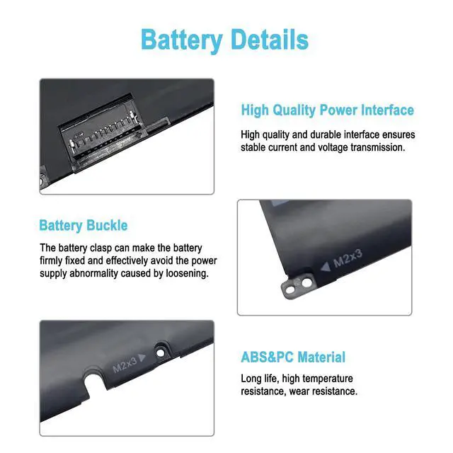 Alt view image 3 of 5 - TAICROWNE 56Wh 8FCTC Replacement Laptop Battery for Dell Alienware M15 R3 R4 M17 R3 R4 XPS 15 9500 Inspiron 15 7510 16 5620 Vostro 16 7620 15 7510 Series 69KF2 P8P1P 70N2F M59JH DVG8M 4650mAh 11.4V