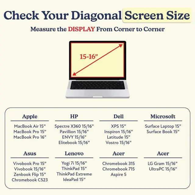 Alt view image 5 of 5 - Vandel 15-16 inch Laptop Carrying Case Sleeve with Strap, Shoulder Bag with Handle, 16 in Laptop Computer Bag for Women, MacBook Air 15 Inch Carrying Case, MacBook Pro 16, 15.6 in HP, Dell Messenger