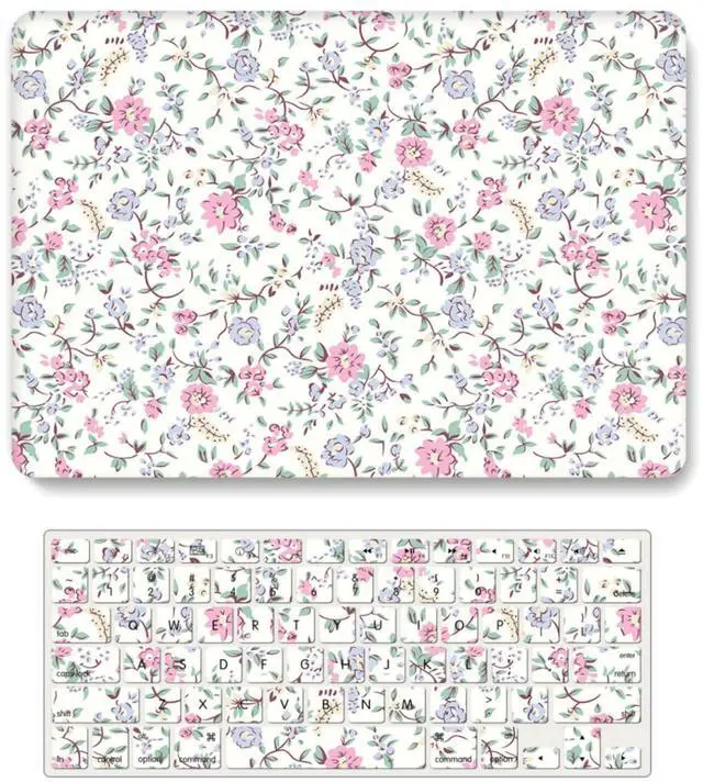 Main image of FFBOFFC Hard Shell Compatible with MacBook Pro 16 Inch Case 2020 2019 Release Model A2141 with Touch Bar Touch ID, Plastic Protective Laptop Cover Case with Keyboard Skin, Pink Tiny Flowers