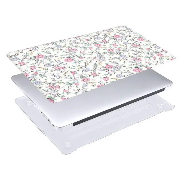Alt view image 5 of 5 - FFBOFFC Hard Shell Compatible with MacBook Pro 16 Inch Case 2020 2019 Release Model A2141 with Touch Bar Touch ID, Plastic Protective Laptop Cover Case with Keyboard Skin, Pink Tiny Flowers