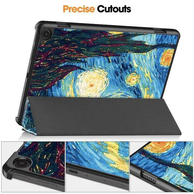 Alt view image 4 of 5 - Mektron Amazon Fire Max 11 INCH Case 2023 Release (Compatible with 13th Gen Tablet), Black Hard Cover with Auto Wake/Sleep, Multi-Angle Stand Protective Case for Fire 11,Starry Sky
