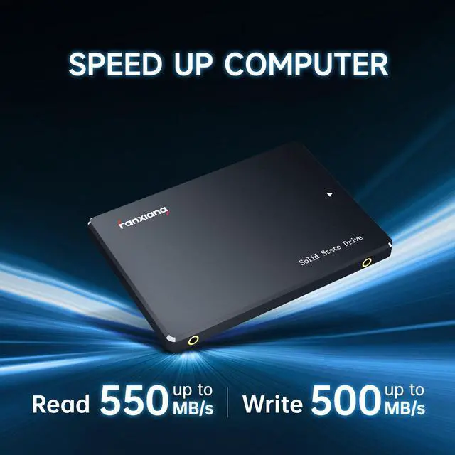 Alt view image 2 of 5 - fanxiang S101 1TB SSD SATA SSD 1TB Internal Solid State Drive SATA III 6Gb/s 2.5" SSD, UP to 550MB/s, 3D NAND TLC, Upgrade Laptop PC and Desktops